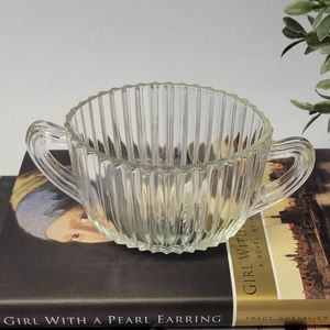 🌷3/$25 Vintage Depression Glass Queen Mary glass sugar bowl